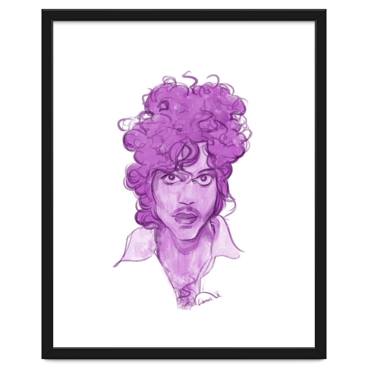 Prince Watercolor illustration
