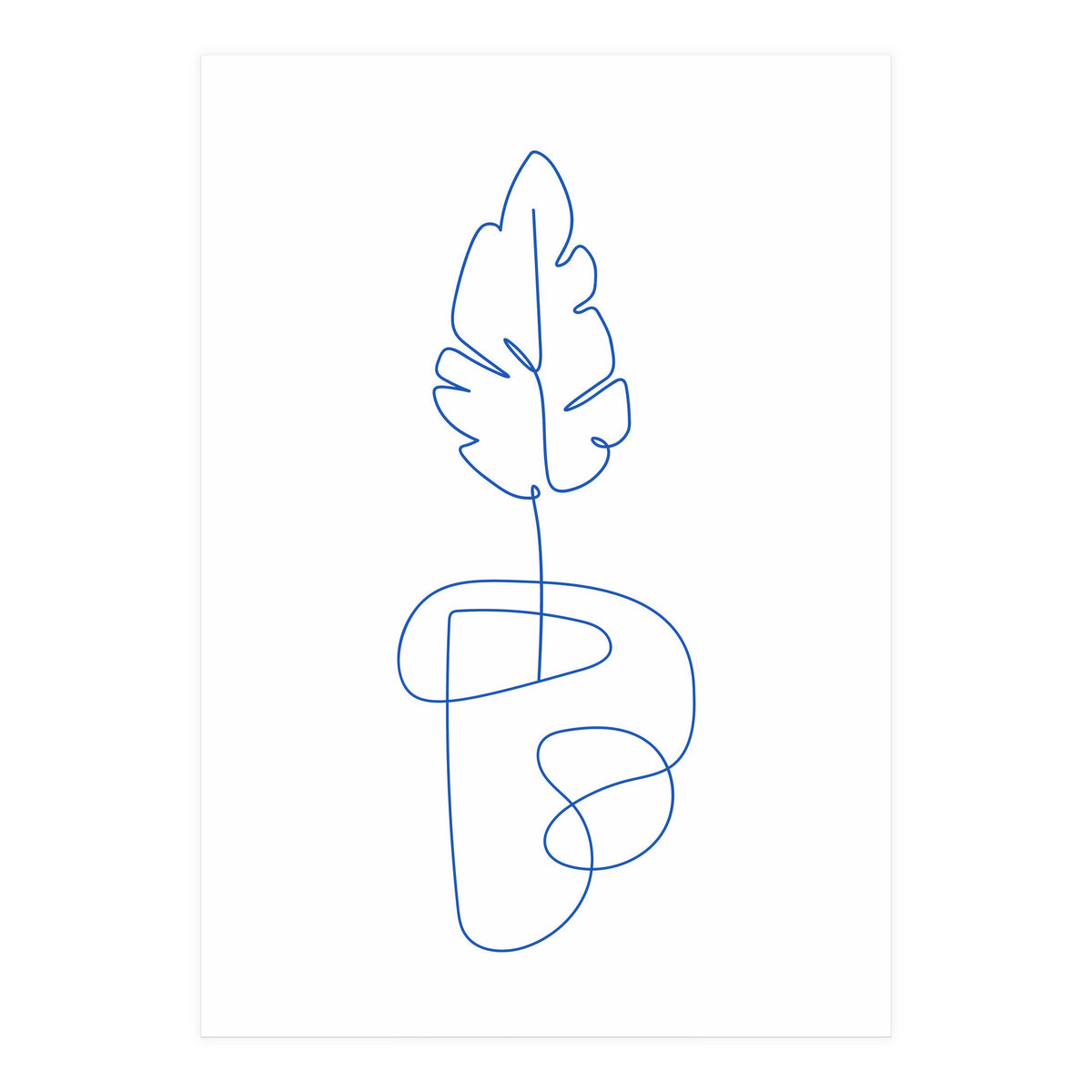 One Line Art Botanical (Print Only)