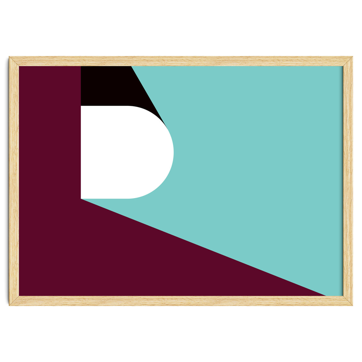 Geometric Shapes No. 82 - purple & teal