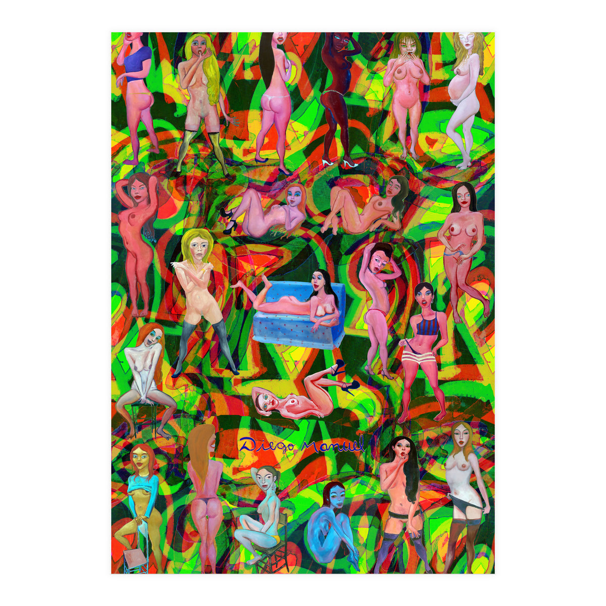 Chicas 3d 7 (Print Only)