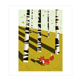 Fox In Birchland (Print Only) thumbnail
