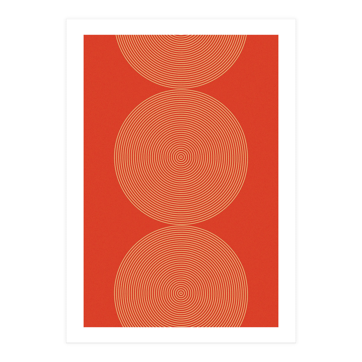 Radial Mid Century Geometric Art (Print Only)