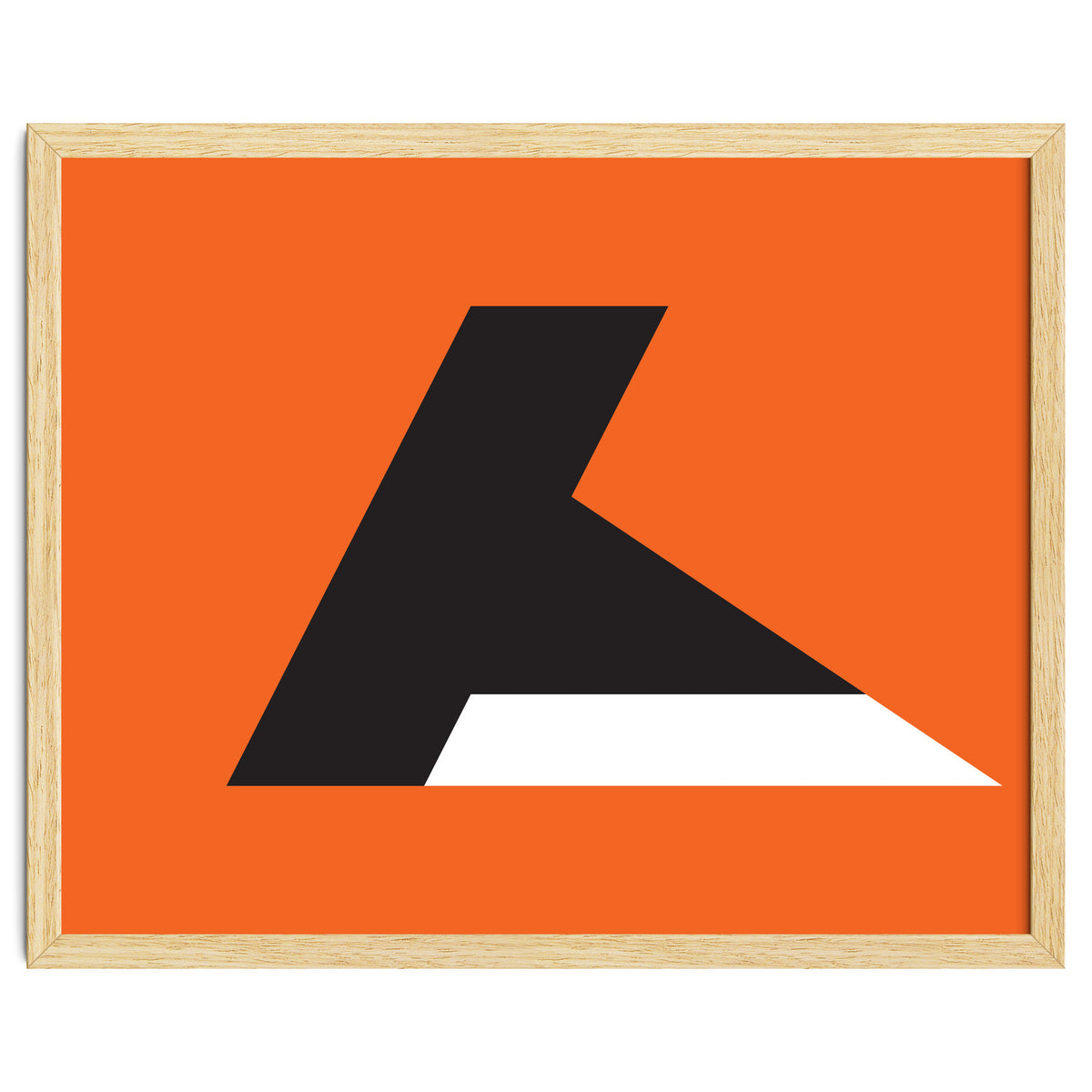 Geometric Shapes No. 79 - orange & black