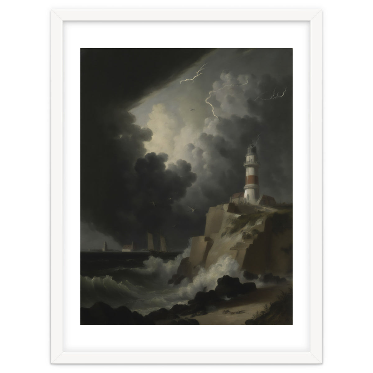 Lighthouse In A Storm