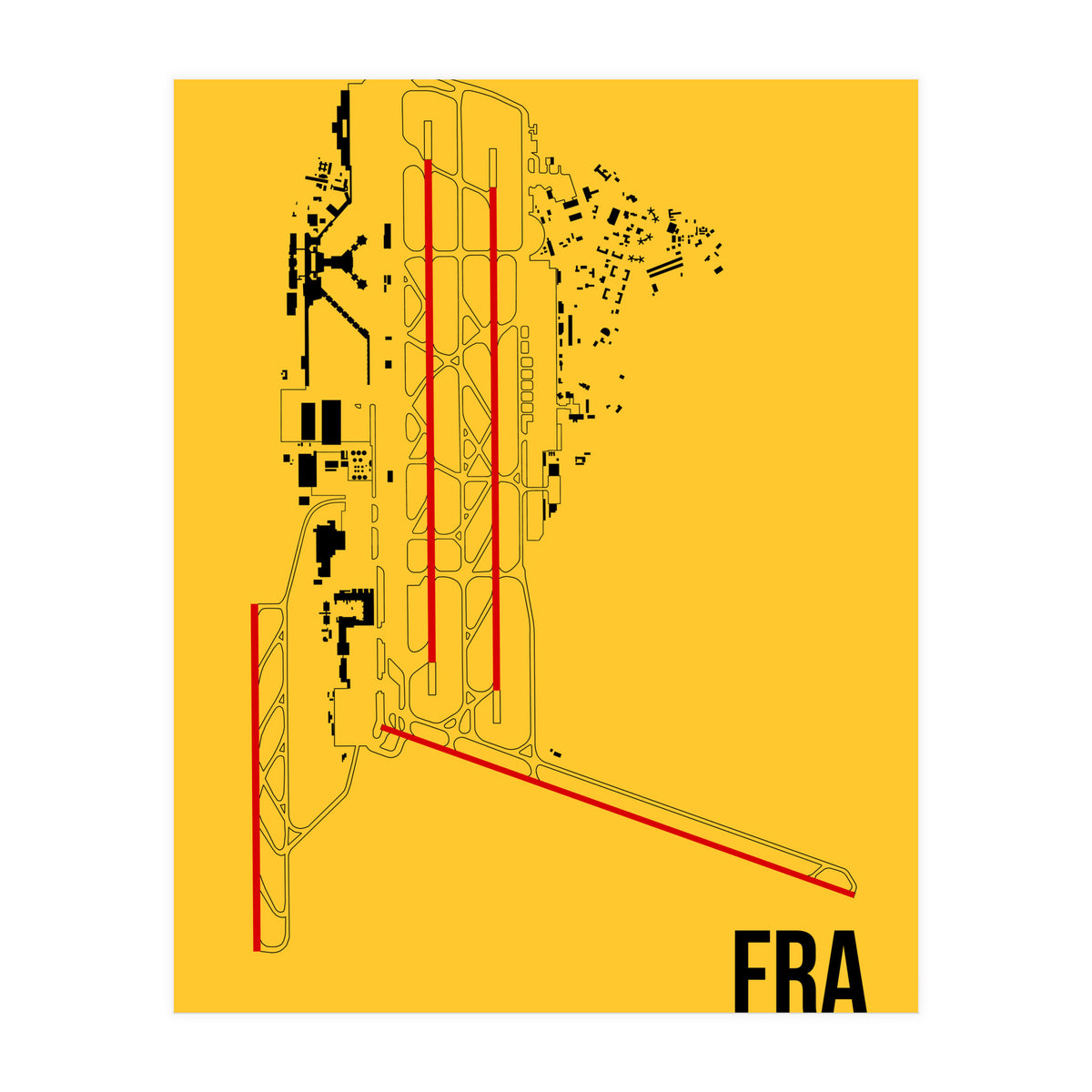Frankfurt Airport Layout (Print Only)