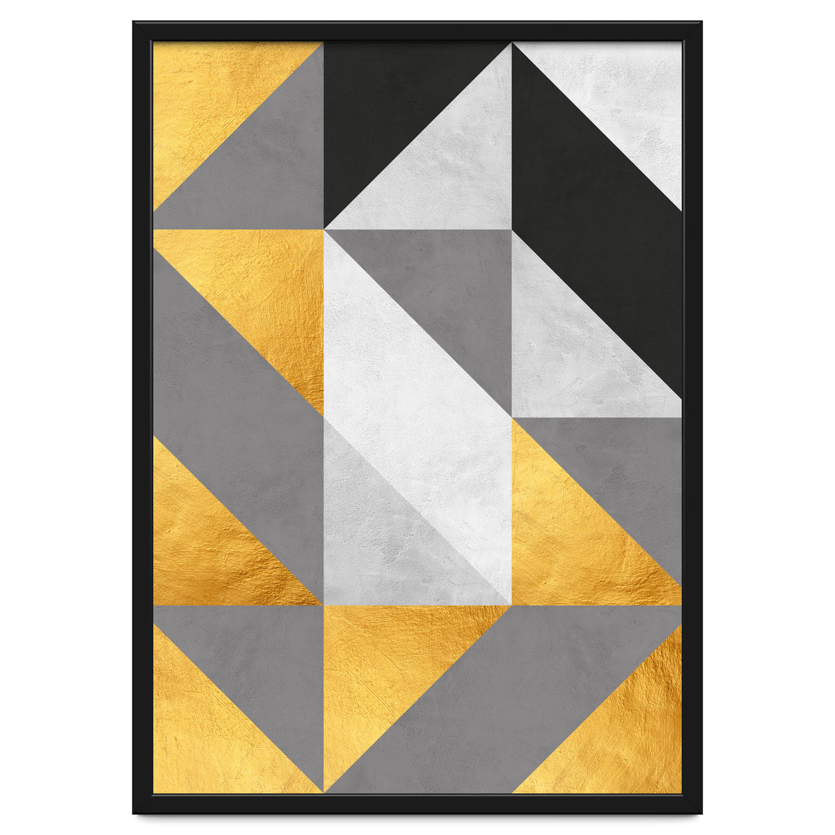 Gray and Gold Composition IV