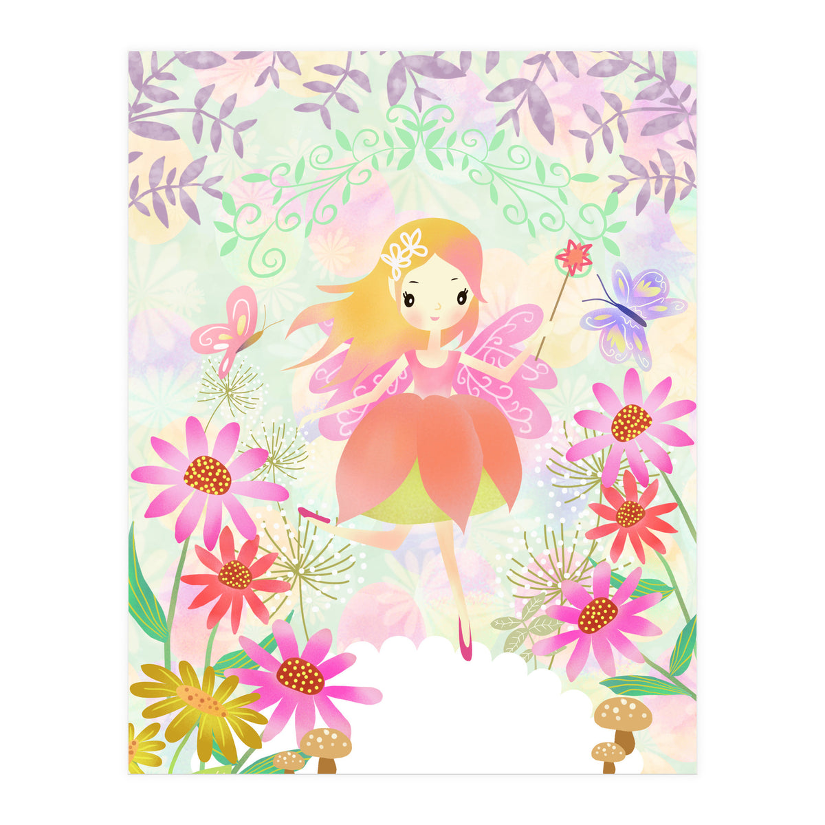 Fairy in the Garden (Print Only)