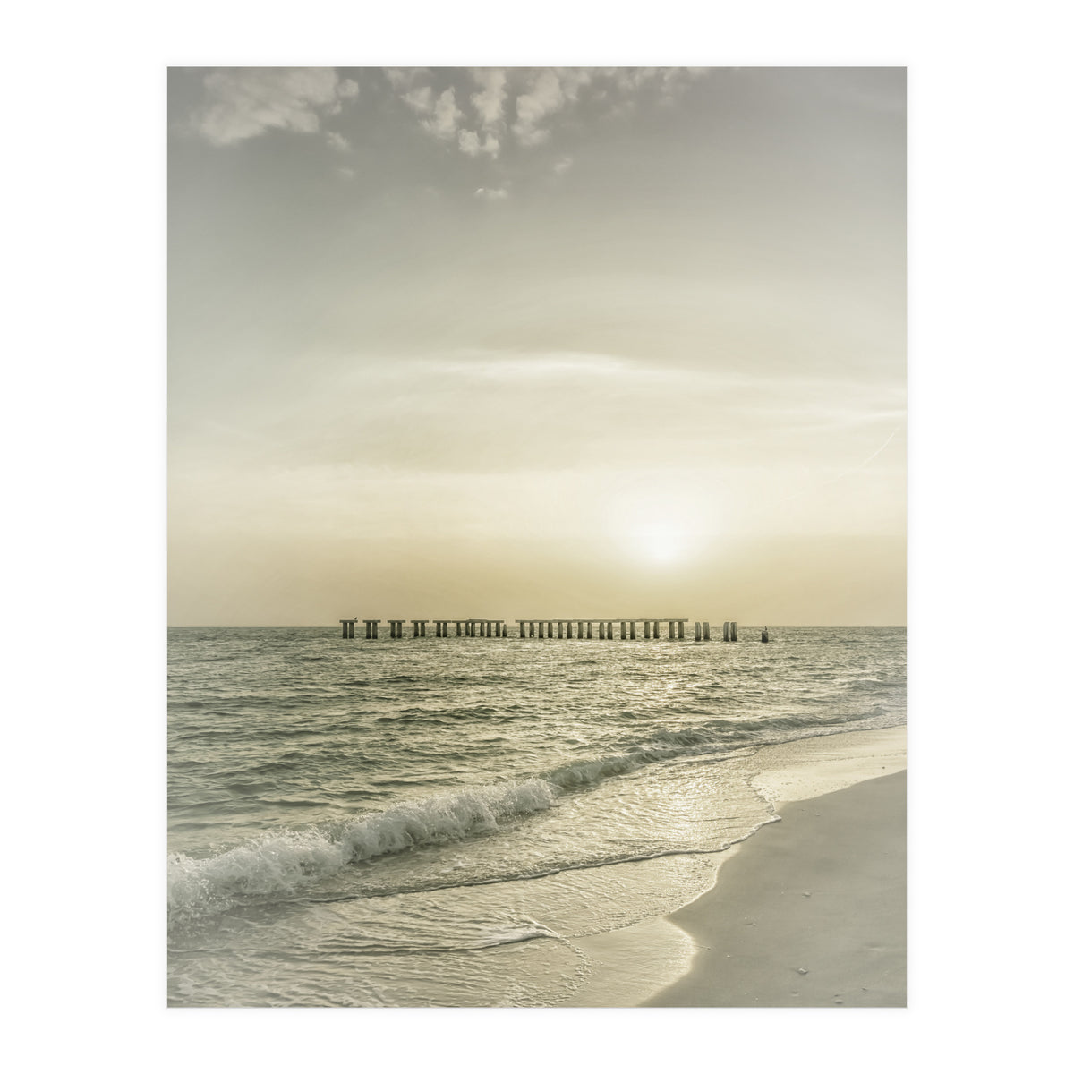 Gasparilla Island Sunset | Vintage (Print Only)