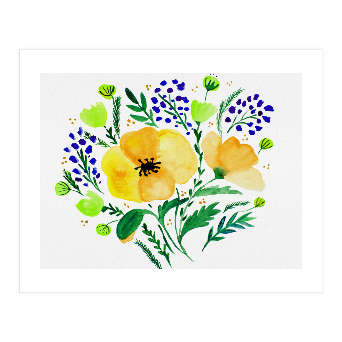 Yellow Poppies (Print Only)