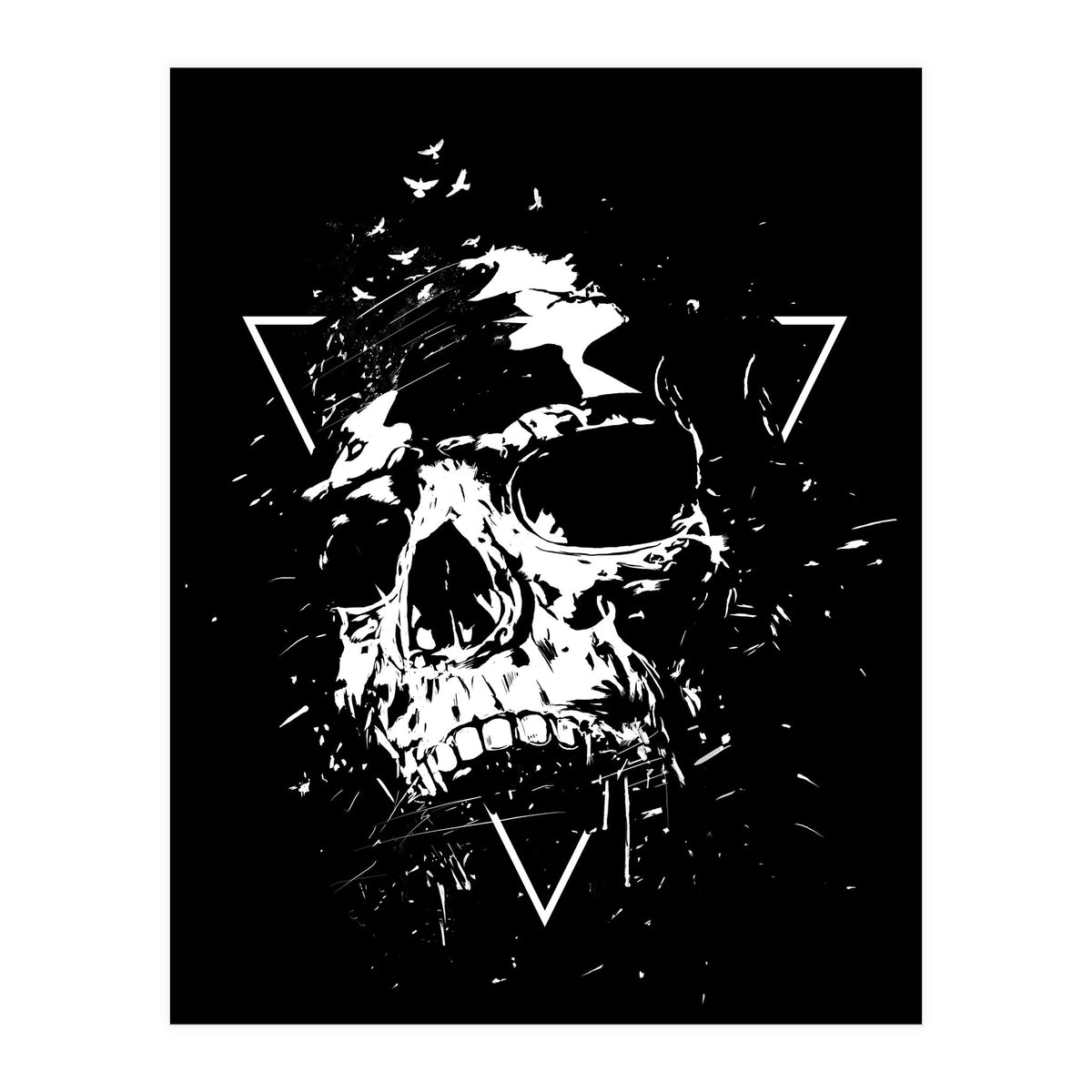 Skull X (Bw) (Print Only)