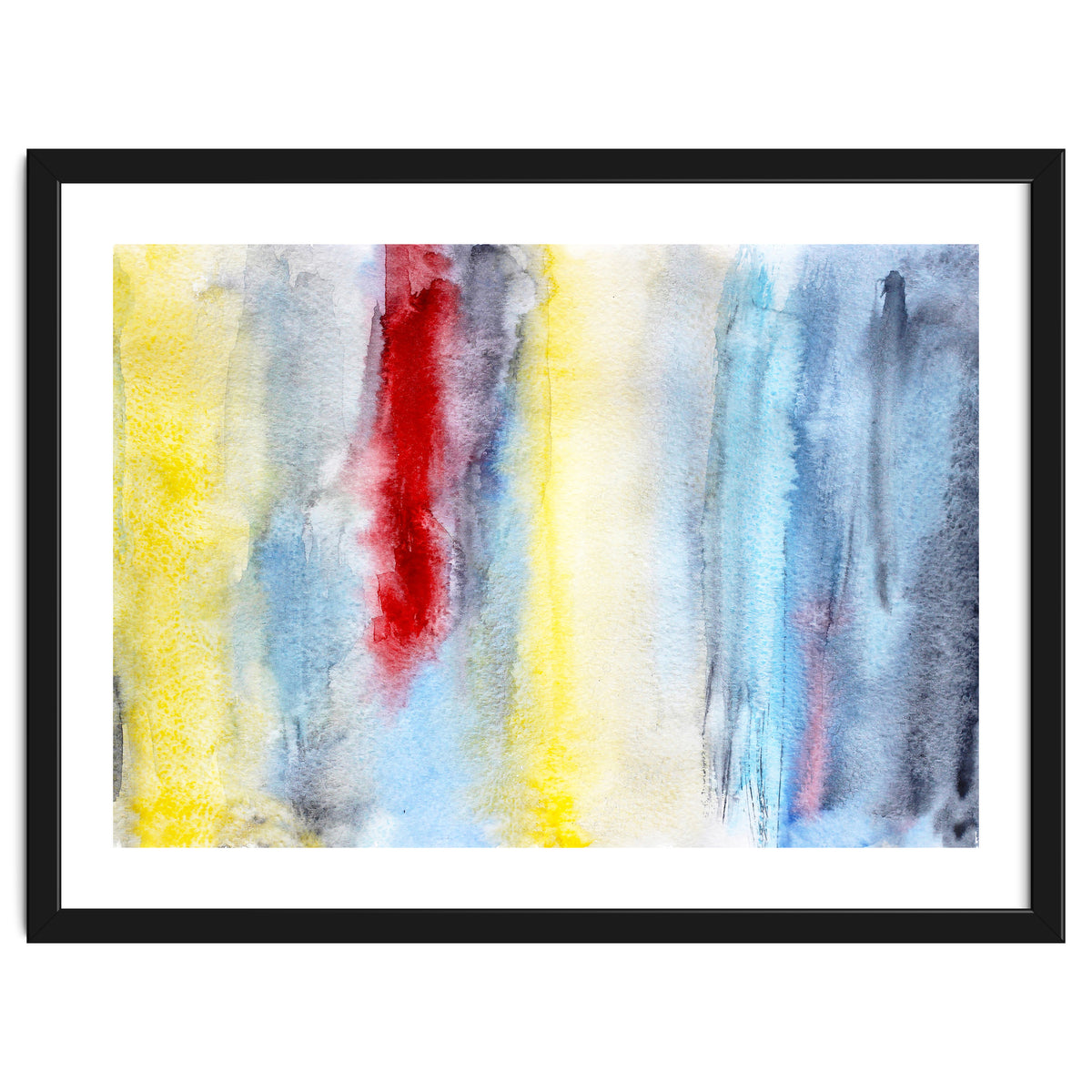 Touch of red || abstract watercolor