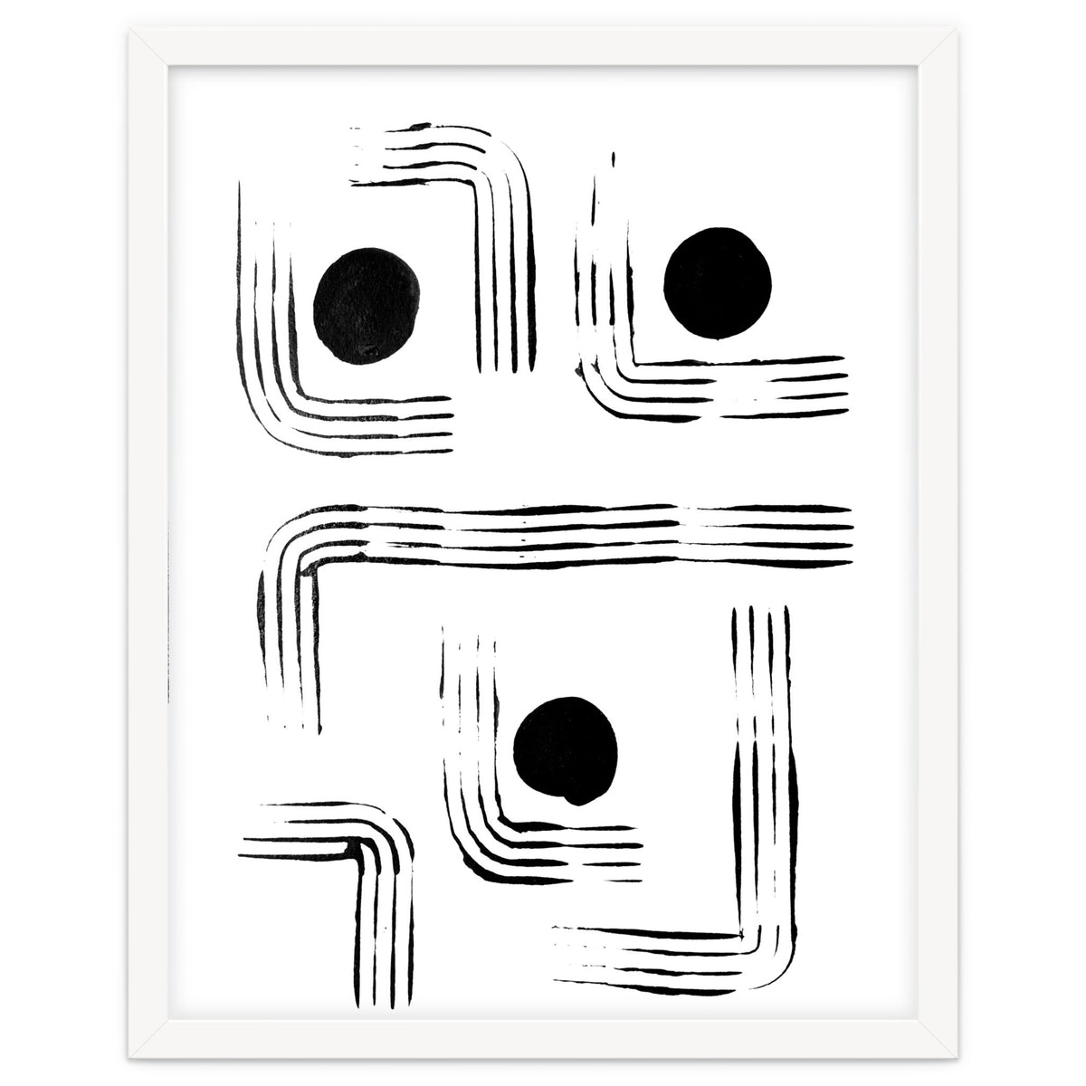 Mid-century Modern Monochrome Print #2