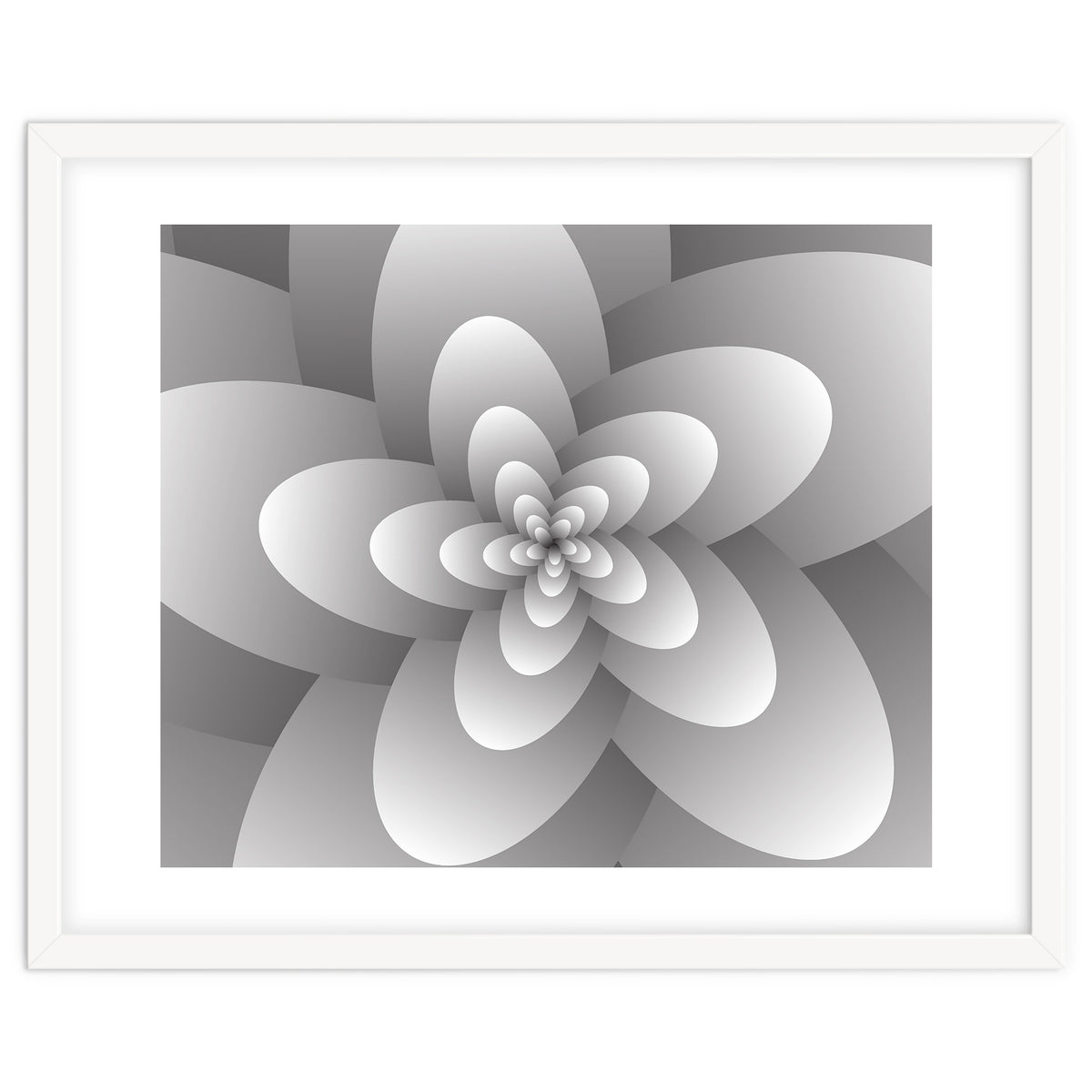 3d Abstract Floral Spiral