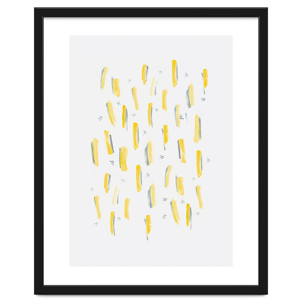 Brush Strokes Mustard