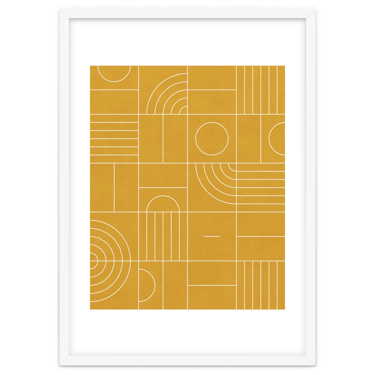 My Favorite Geometric Patterns No.22 - Mustard Yellow