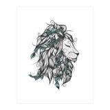 Poetic Lion Turquoise (Print Only) thumbnail