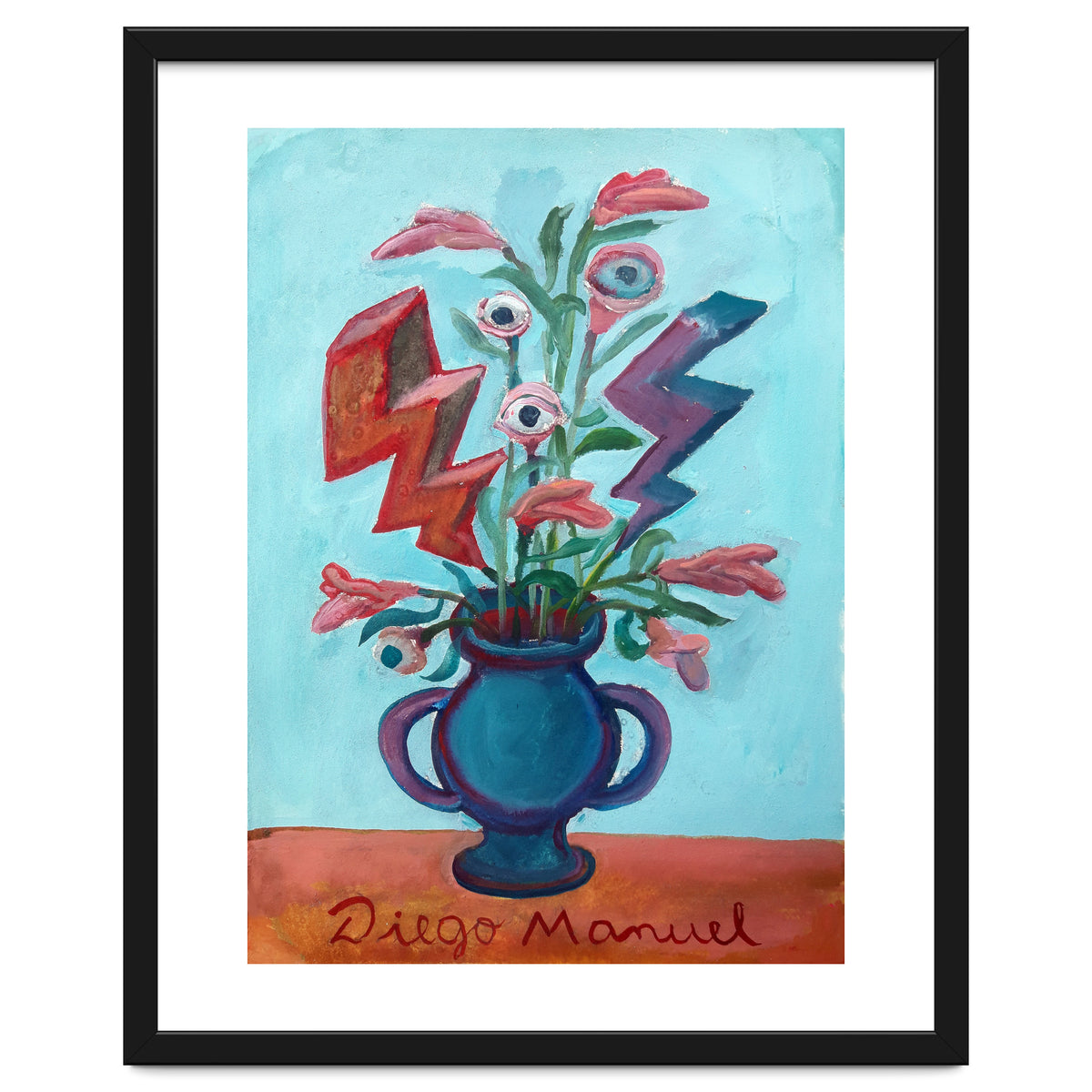 Florero Con Dos Rayos