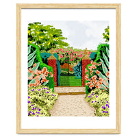 Gated Garden, Nature Landscape Painting