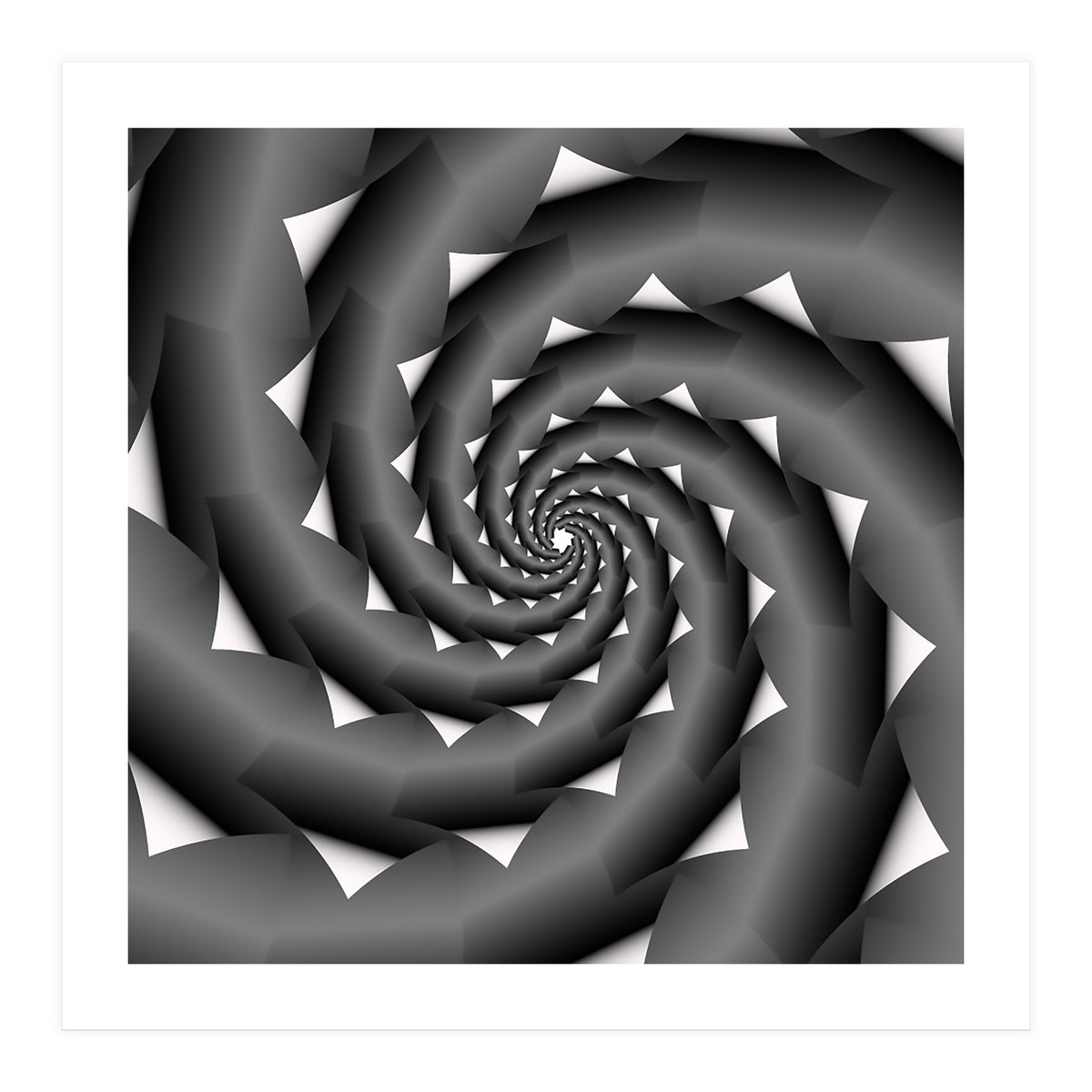 3D Abstract Spiral Design ART (Print Only)