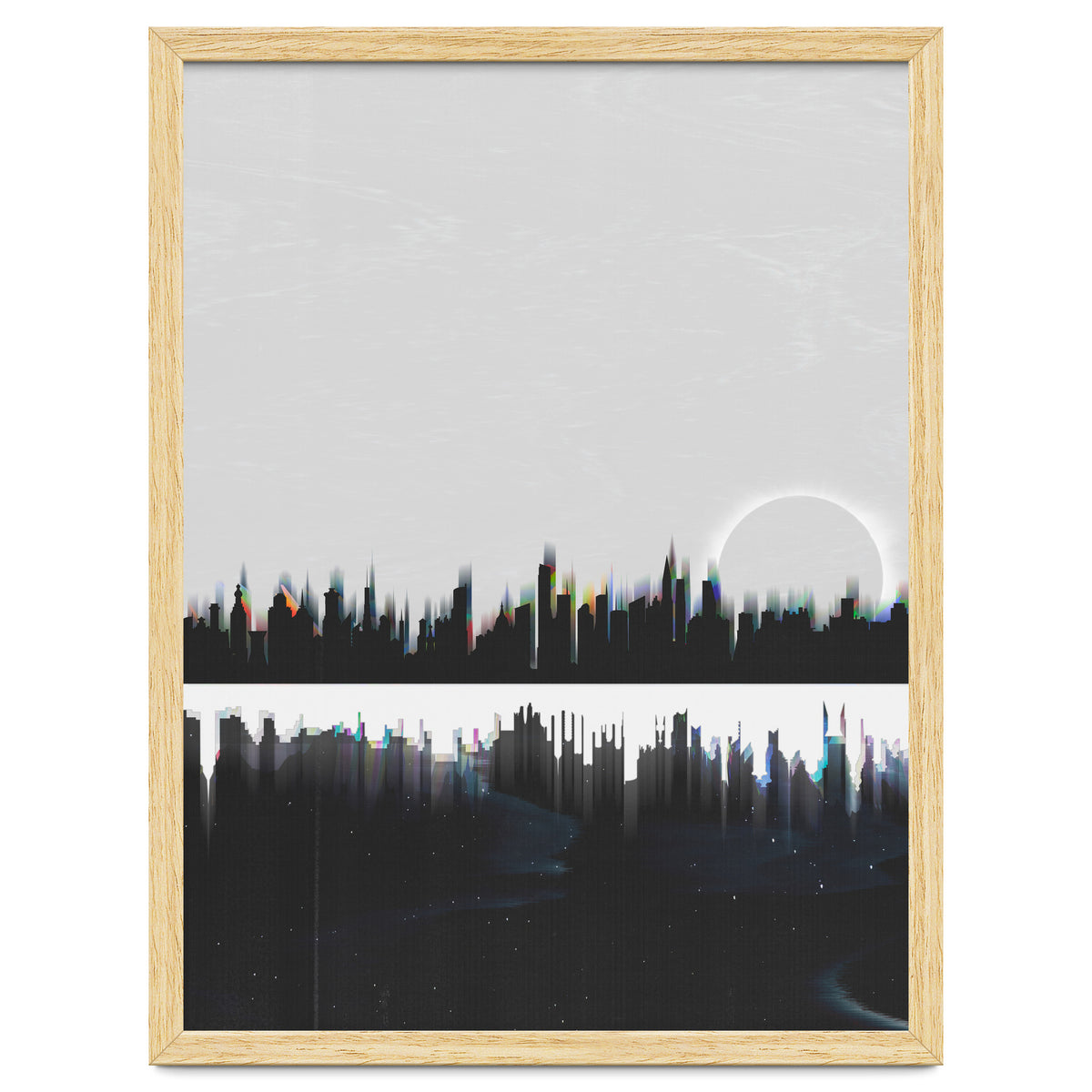 Black and white city