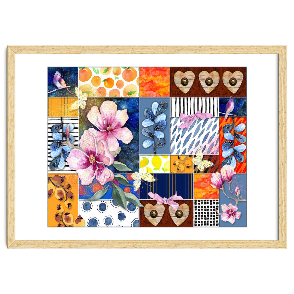 Romantic Floral Collage