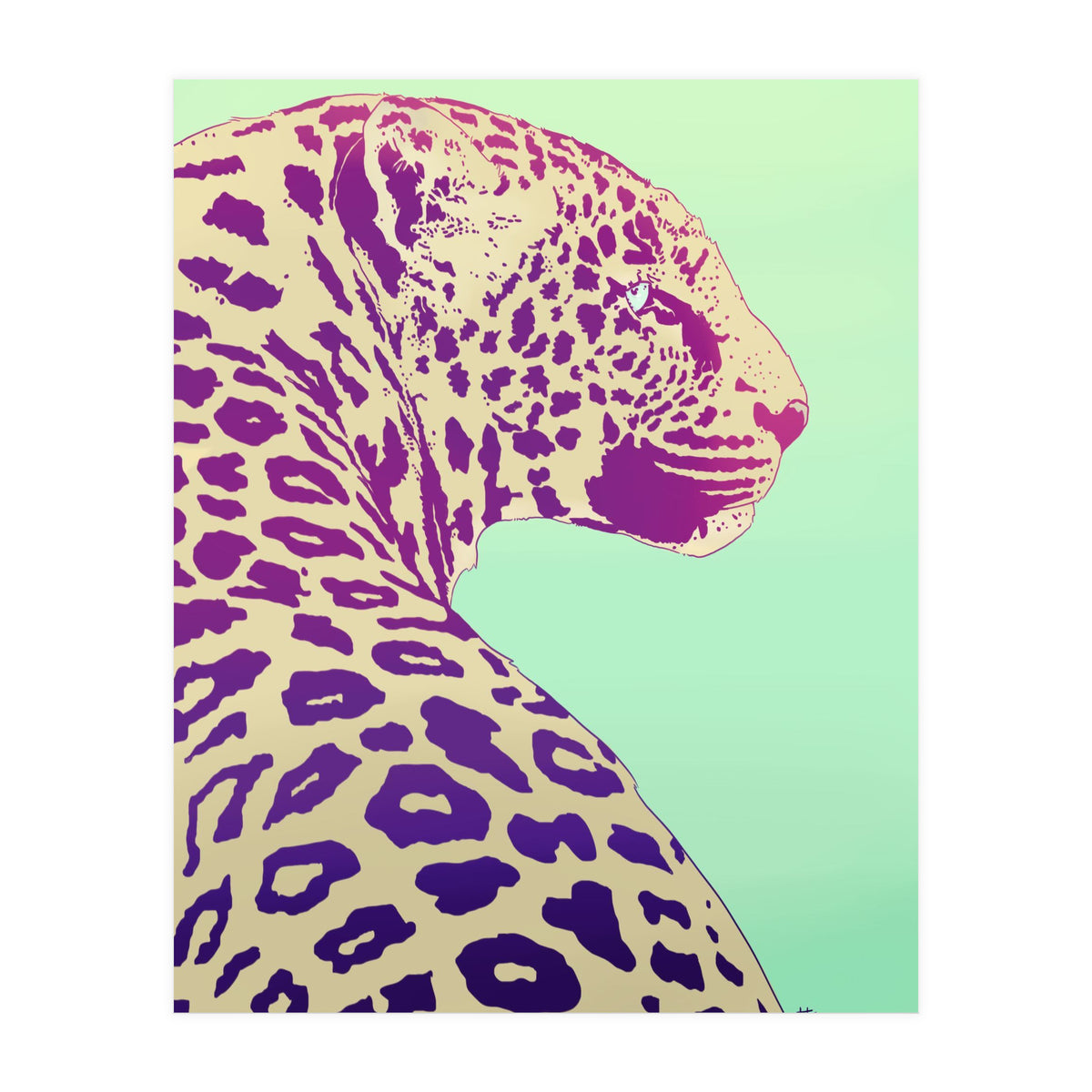 Leopard Under The Sun (Print Only)