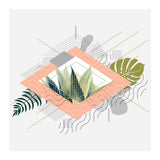 Abstract geometrical and botanical shapes I (Print Only) thumbnail