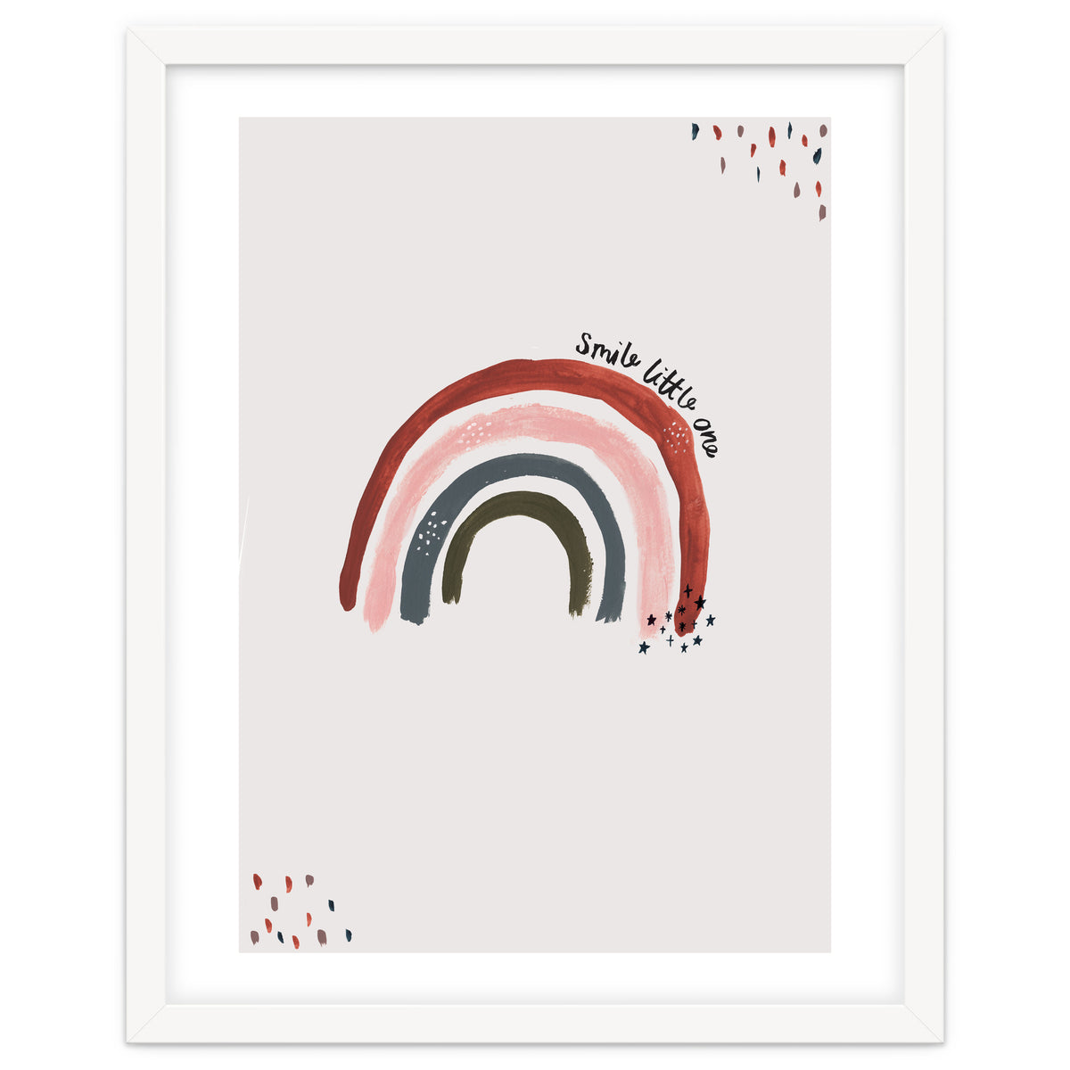 Smile Little One Rainbow Portrait