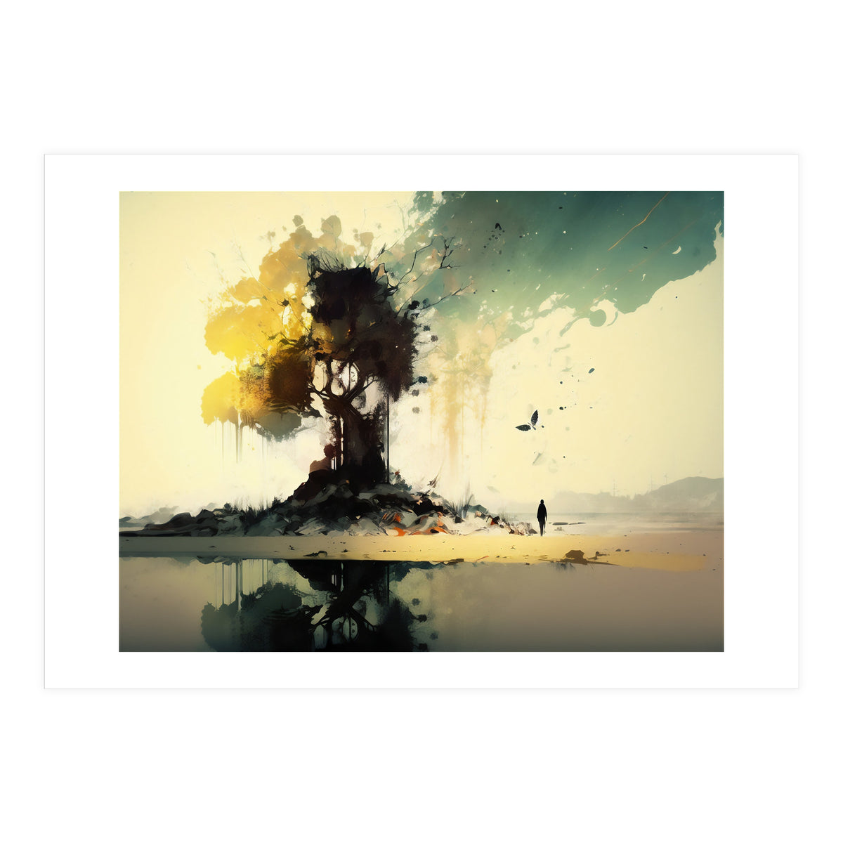 Tree Abstract Painting (Print Only)