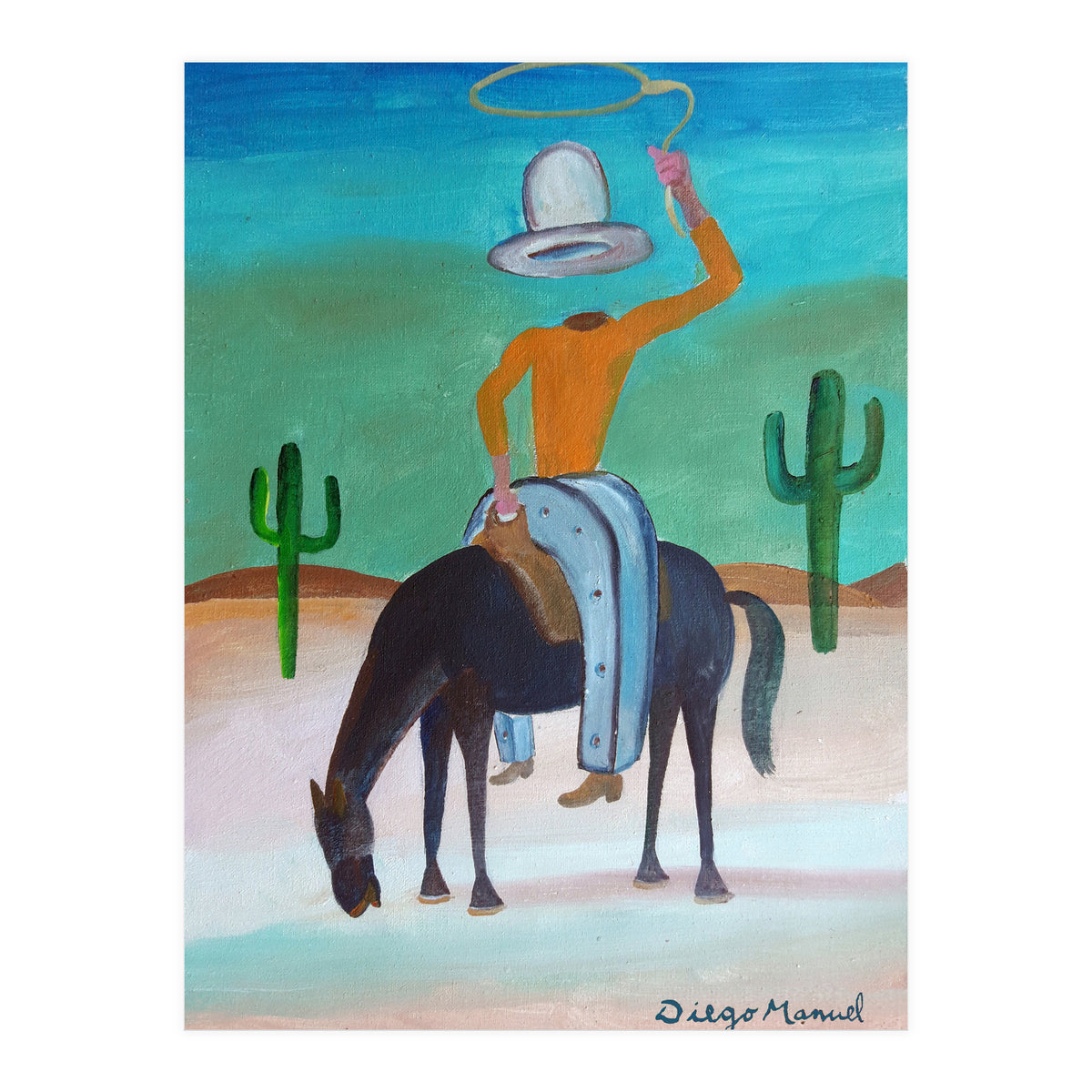Johnny Herradura A Caballo 2 (Print Only)
