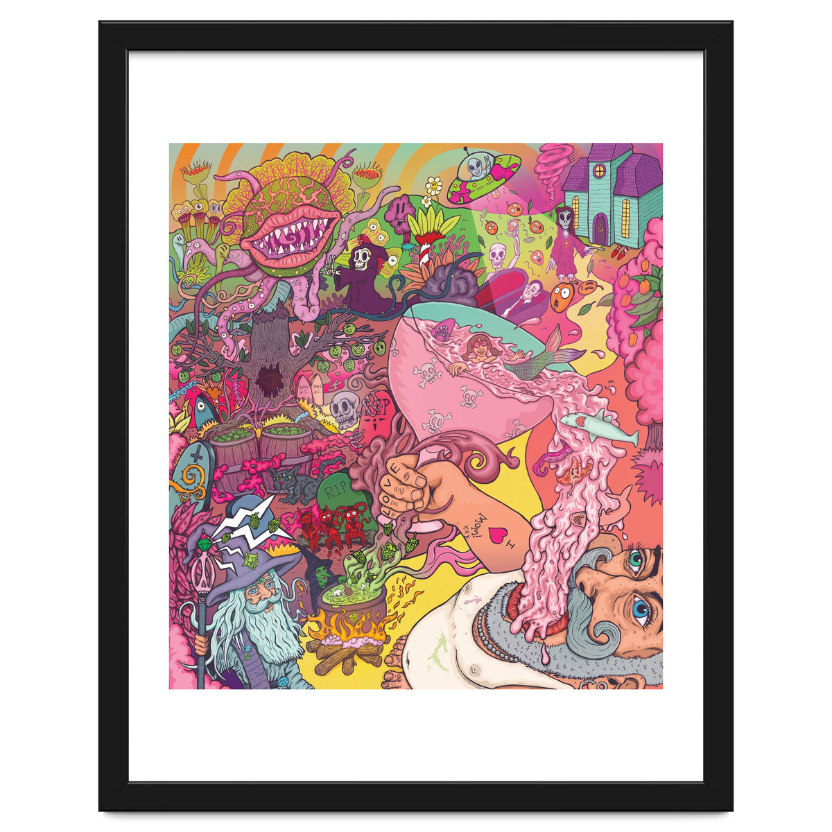 Abbeydale Brewery Collab Series Full Illustration - Yeastie Boys UK, Northern Monk, Origins Fyne Ales, Haand, Brew York and Black Jack Brewery.