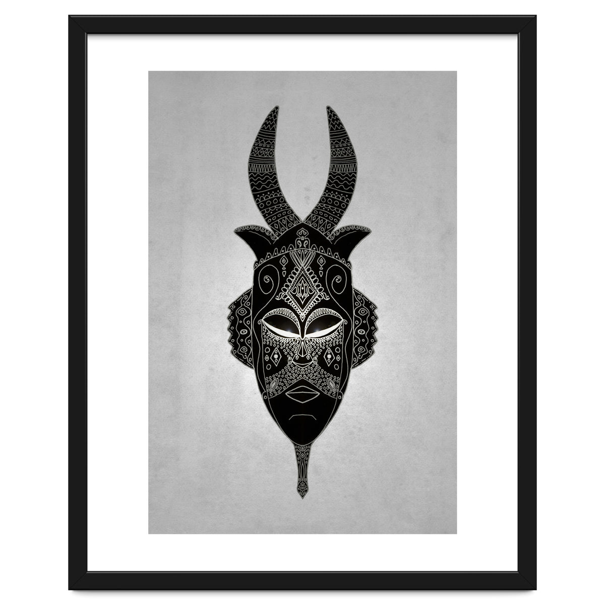 Horned Tribal Mask