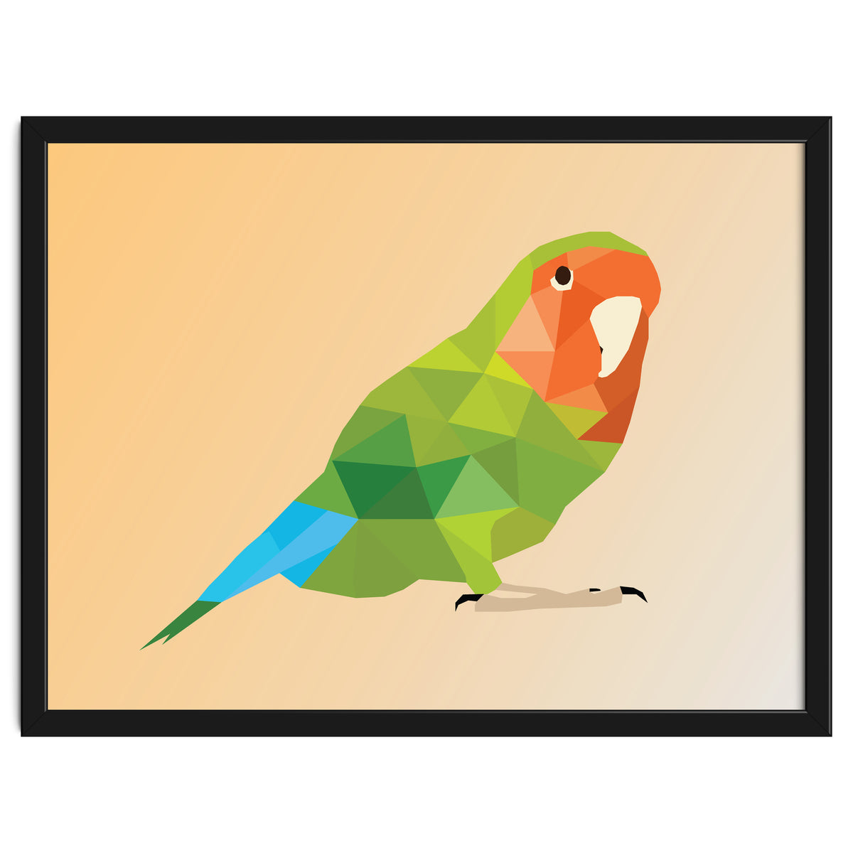 Parrot Low Poly Art