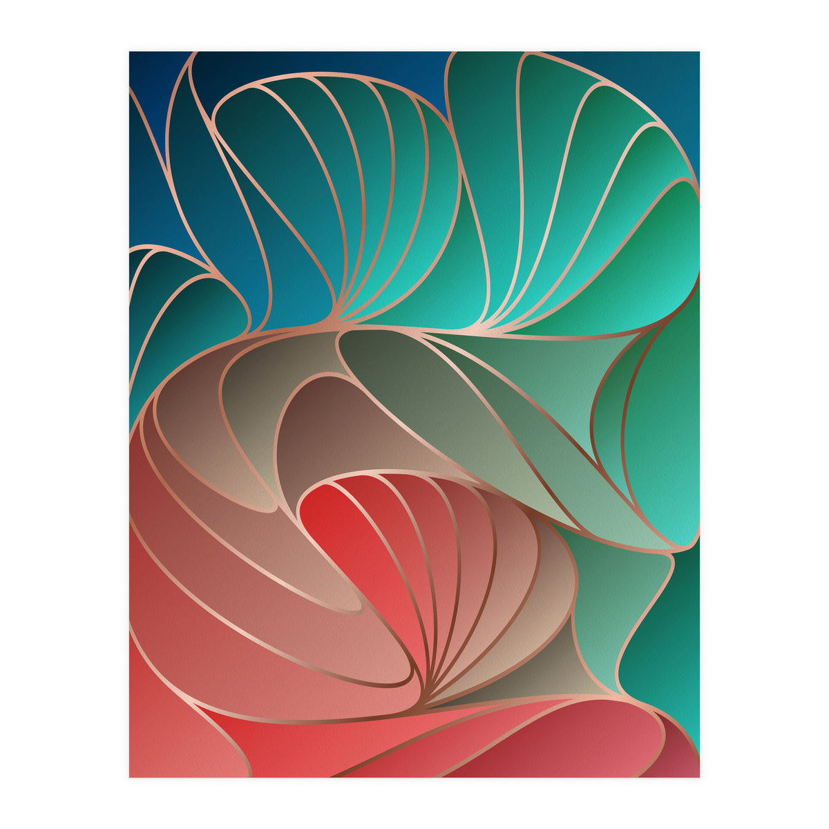 Colorful Art Deco I (Print Only)