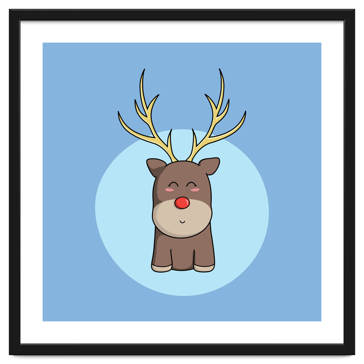 Kawaii Cute Christmas Reindeer