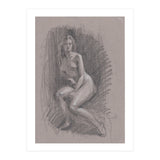 Beautiful drawing of a woman (Print Only) thumbnail