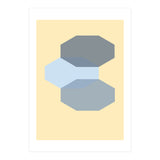 Blue shapes abstract (Print Only) thumbnail