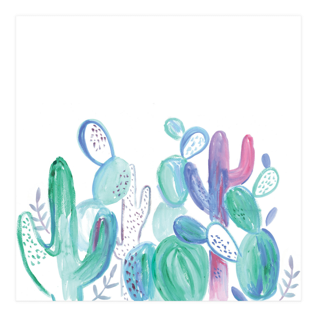 Abstract Cacti (Print Only)