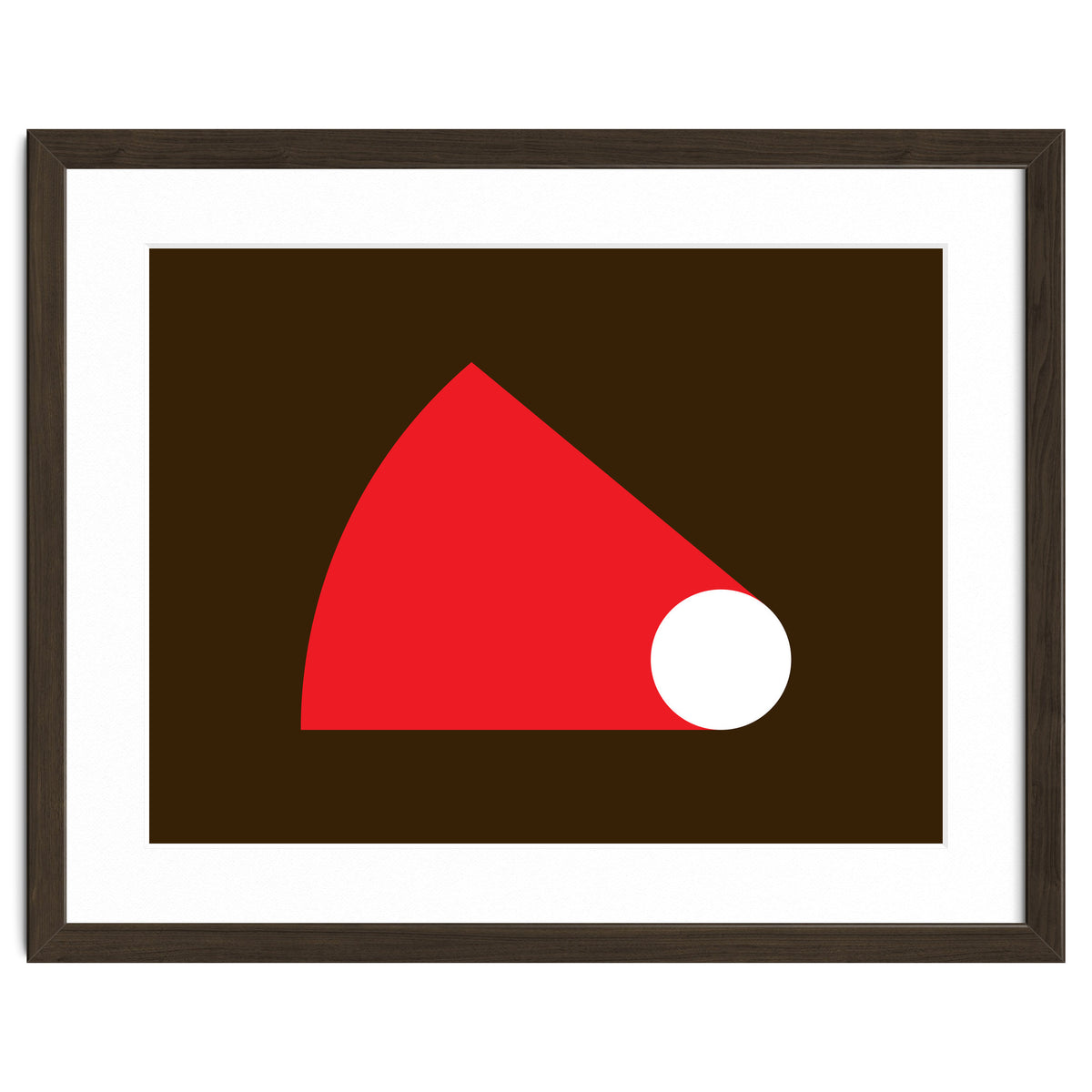 Geometric Shapes No. 51 - red & brown