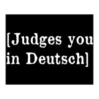 Judges You In Deutsch (Print Only)