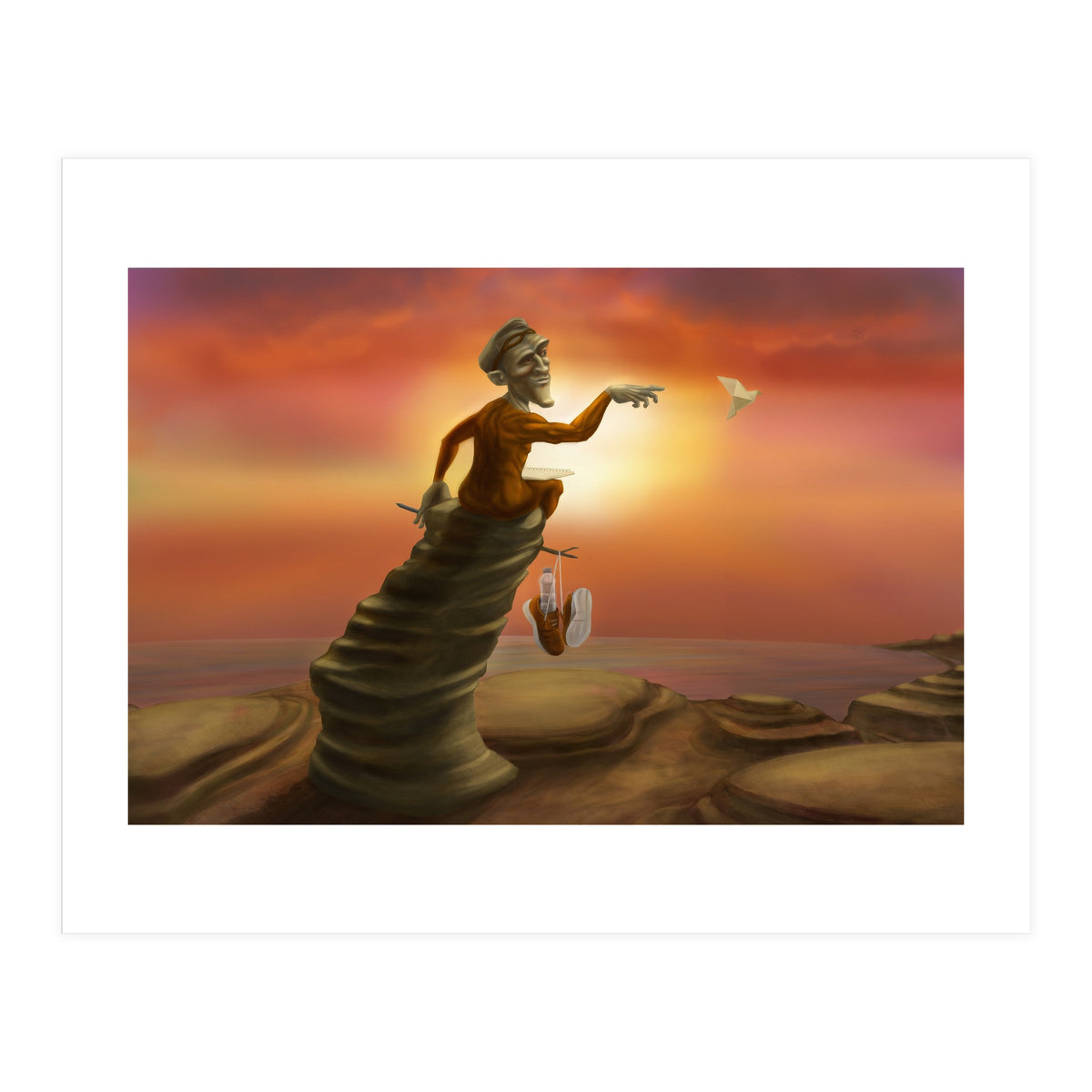 Superhero on a break (Print Only)