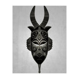 Horned Tribal Mask  (Print Only) thumbnail