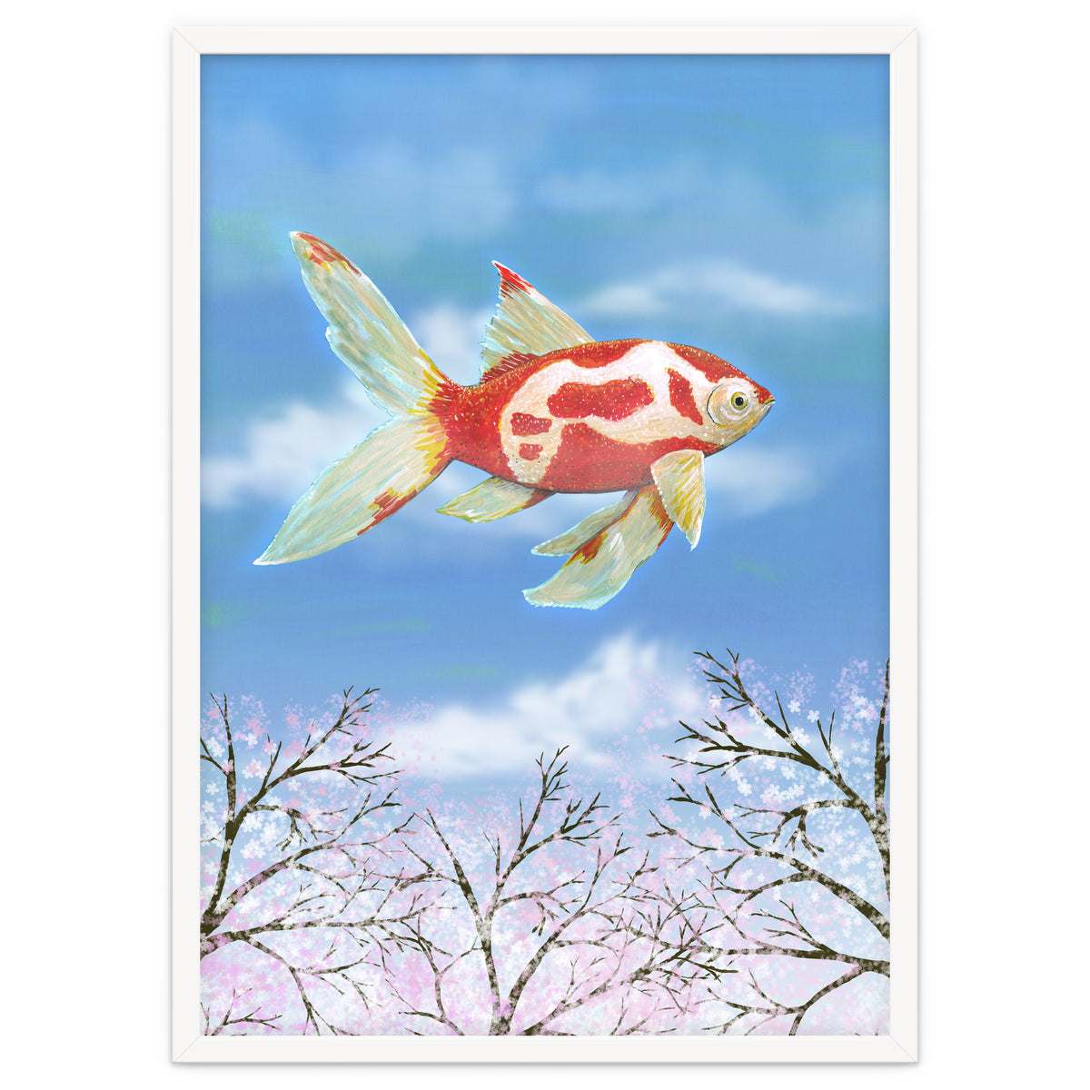 Flying goldfish