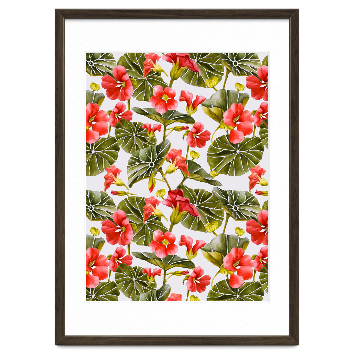 Nasturtiums watercolor 02