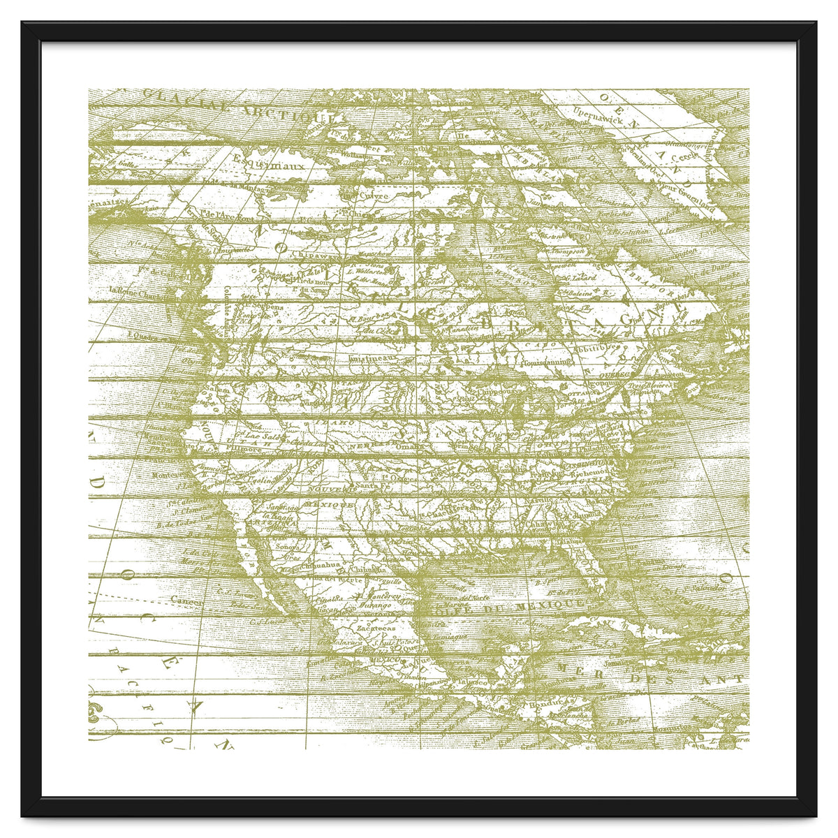 Vintage America`s Map