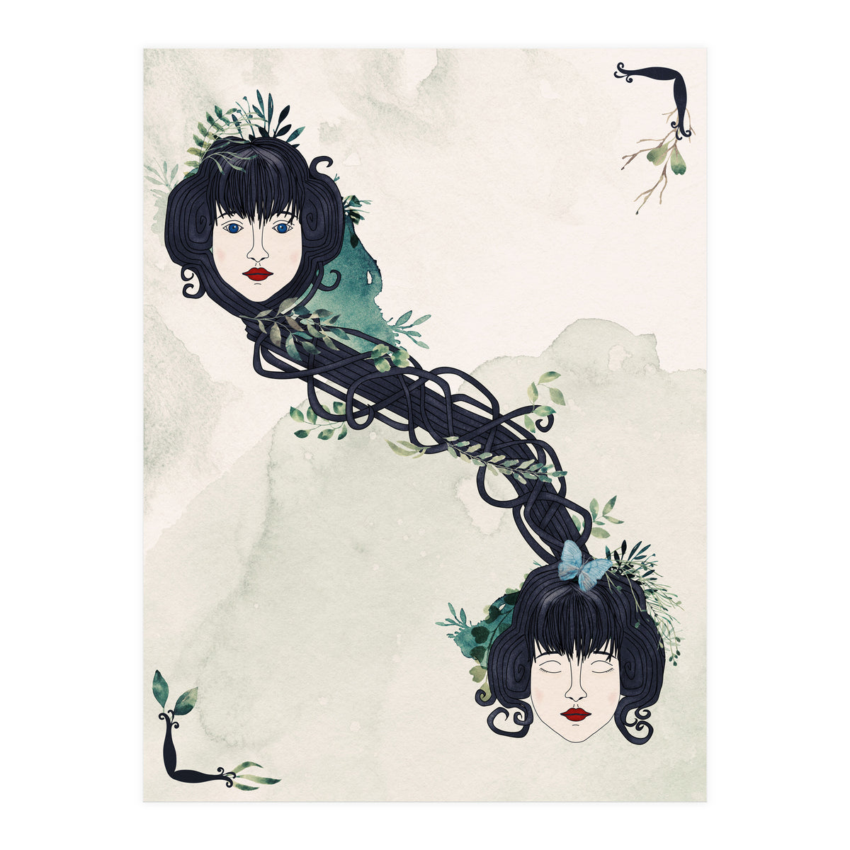 Secret bond of twins (Print Only)