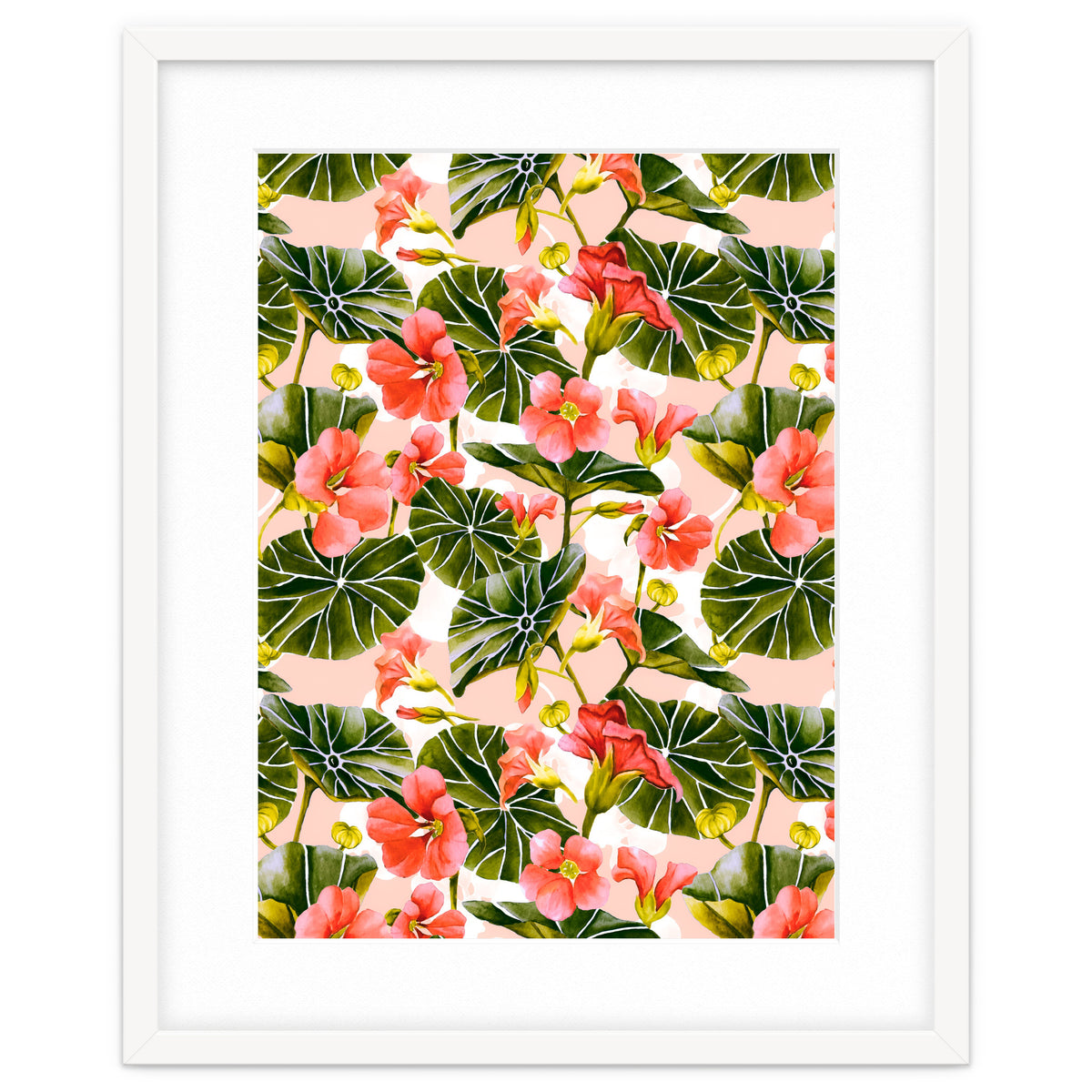 Nasturtiums watercolor 03