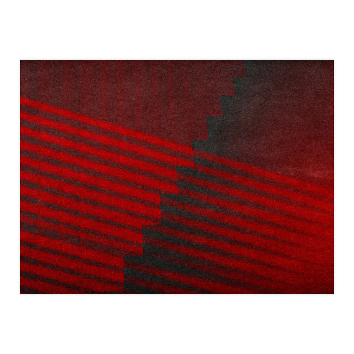 Rojo Y Gris #2 (Print Only)