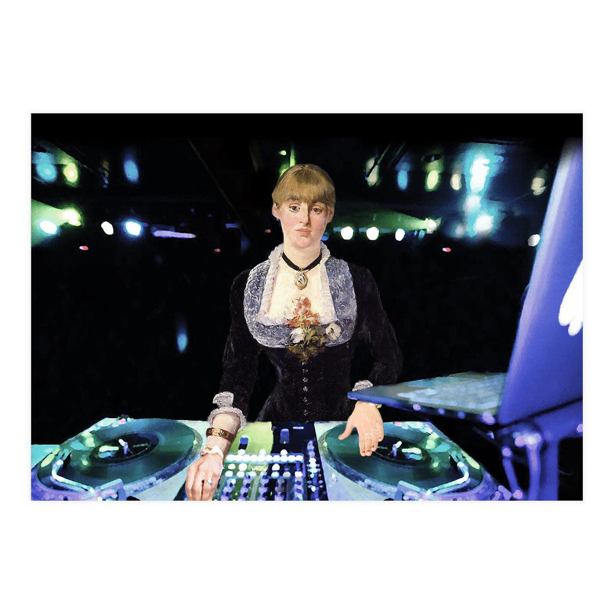 A Dj At The Foliesbergre (Print Only)