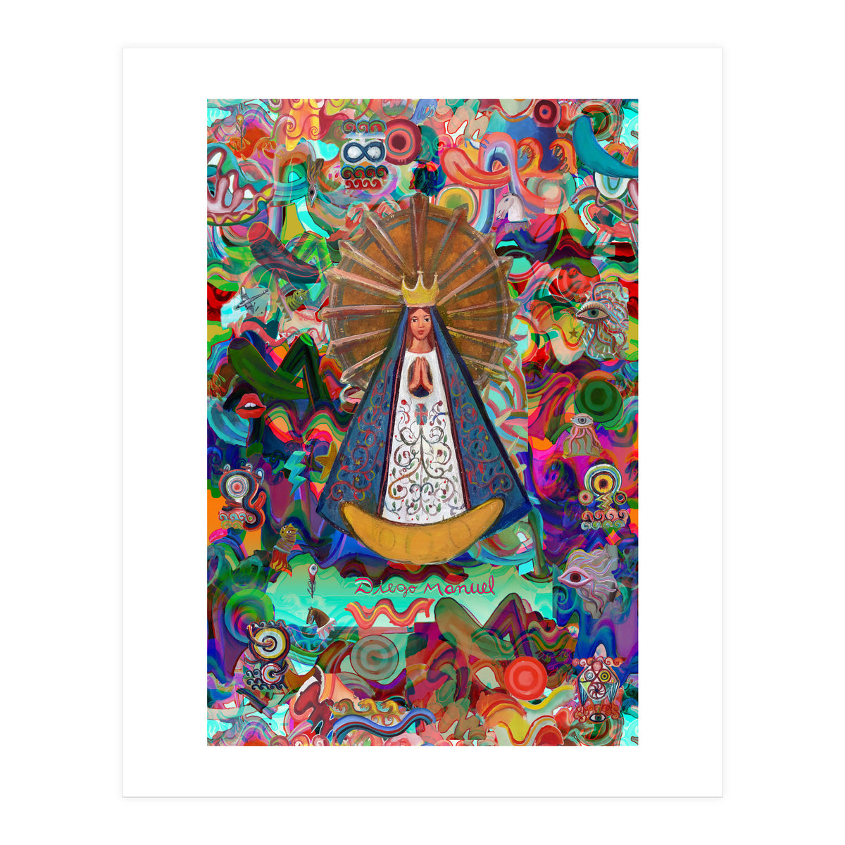Virgen Y Graffiti 9 (Print Only)